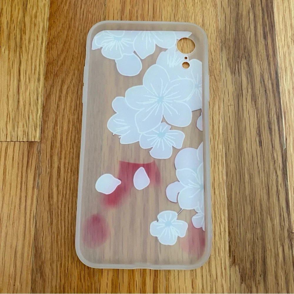iPhone XR Pink Floral Phone Case Frosted Phone Cover
